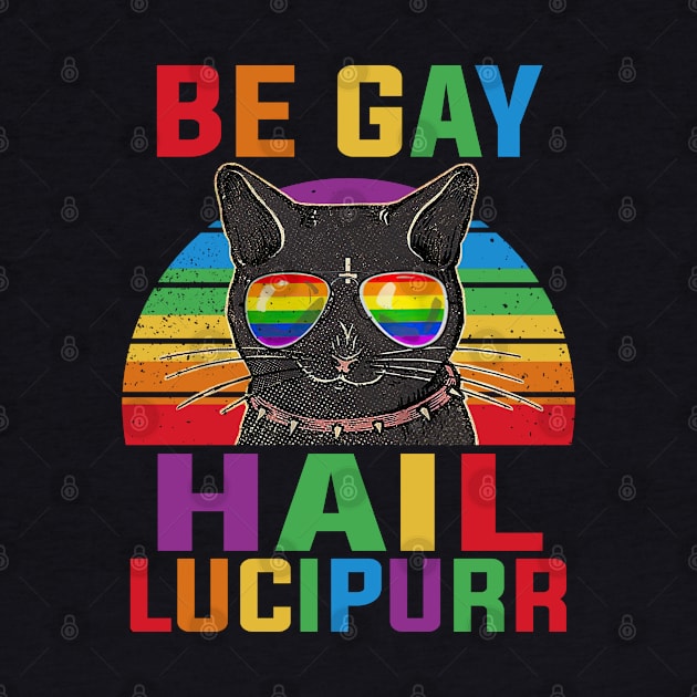 Be Gay Hail Lucipurr by Sunset beach lover